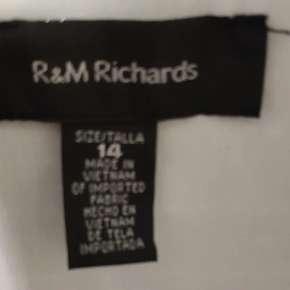 R & M Richards Blue and White Striped Midi Dress - Picture 5 of 11